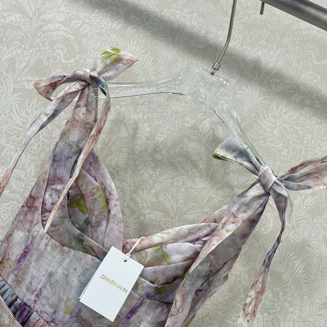 ZIMMERMANN SHORT DOPAMINE HERRINGBONE DRESS 269370