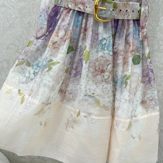 ZIMMERMANN SHORT DOPAMINE HERRINGBONE DRESS 269370