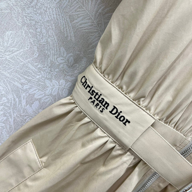 DIOR SHORT-SLEEVE DRESS WITH COLLAR 269973