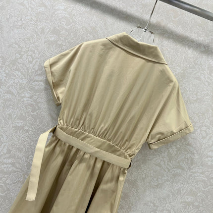DIOR SHORT-SLEEVE DRESS WITH COLLAR 269973