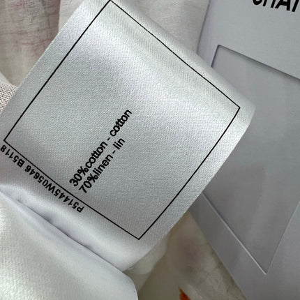 CHANEL RUFFLED SPAGHETTI STRAP TOP 272286