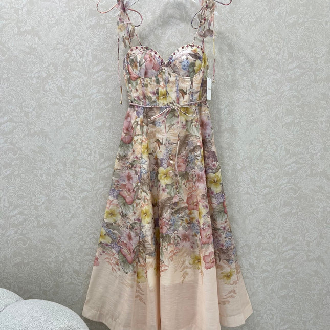 ZIMMER NEW STYLE FLORAL HALTER DRESS 272272