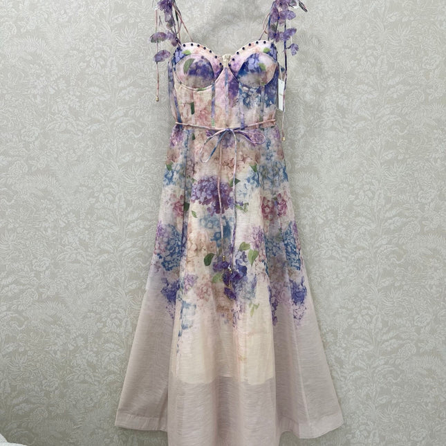 ZIMMER NEW STYLE FLORAL HALTER DRESS 272271