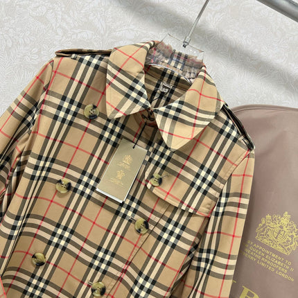 BURBERRY PLAID TRENCH COAT 275085