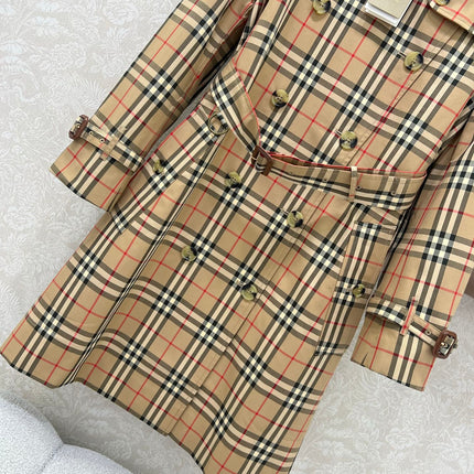 BURBERRY PLAID TRENCH COAT 275085