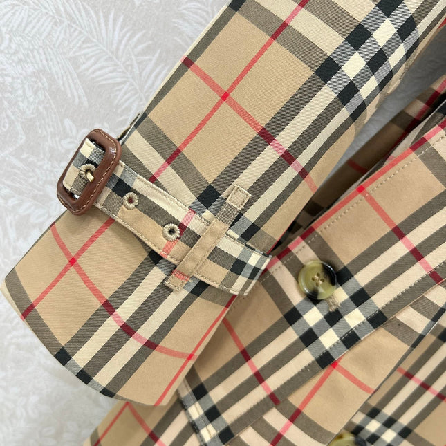 BURBERRY PLAID TRENCH COAT 275085