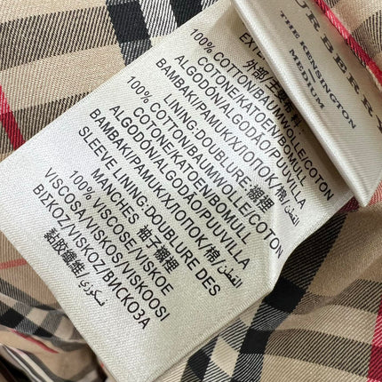 BURBERRY PLAID TRENCH COAT 275085