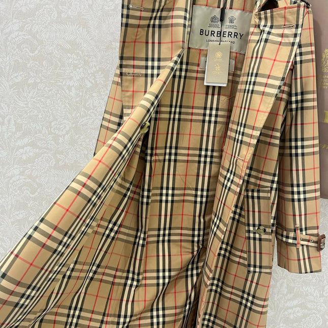 BURBERRY PLAID TRENCH COAT 275085
