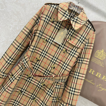 BURBERRY PLAID TRENCH COAT 275085