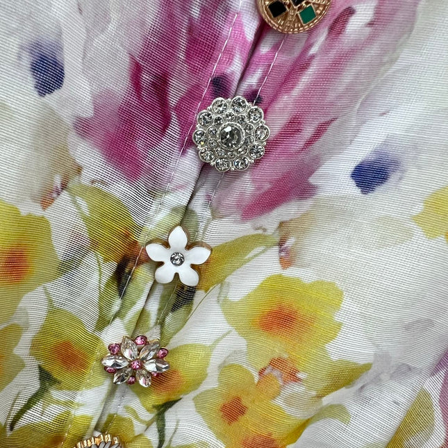 ZIMMERMANN SHORT DRESS WITH A STAND COLLAR 275119