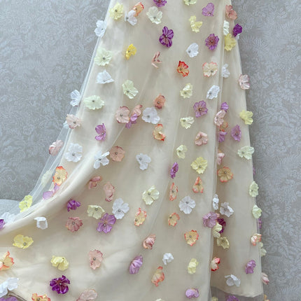 ZIMMERMANN TUBE DRESS WITH 3D FLORAL PATTERN 275124