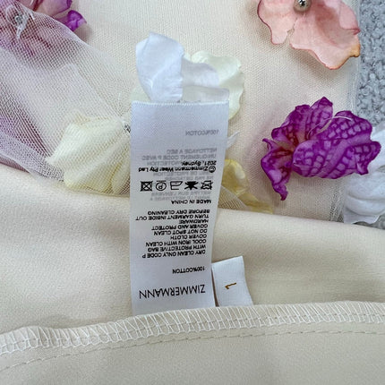 ZIMMERMANN TUBE DRESS WITH 3D FLORAL PATTERN 275124