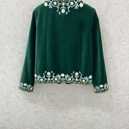 CELINE VELVET EMBROIDERED JACKET 275257
