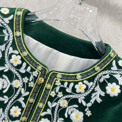 CELINE VELVET EMBROIDERED JACKET 275257