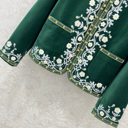 CELINE VELVET EMBROIDERED JACKET 275257