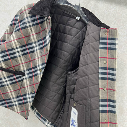 BURBERRY 25S COTTON PLAID JACKET 129
