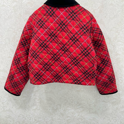 BURBERRY 25S COTTON PLAID JACKET 130