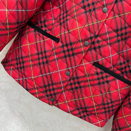 BURBERRY 25S COTTON PLAID JACKET 130