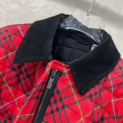 BURBERRY 25S COTTON PLAID JACKET 130
