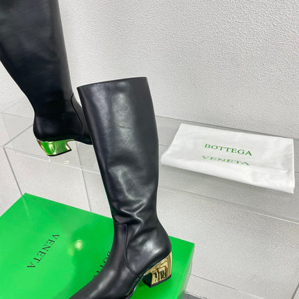 TEX HIGH BOOT IN BLACK CALFSKIN