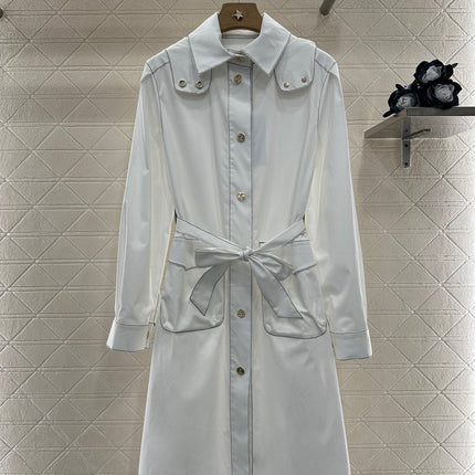 CHANEL 25S BELTED TRENCH COAT 265575