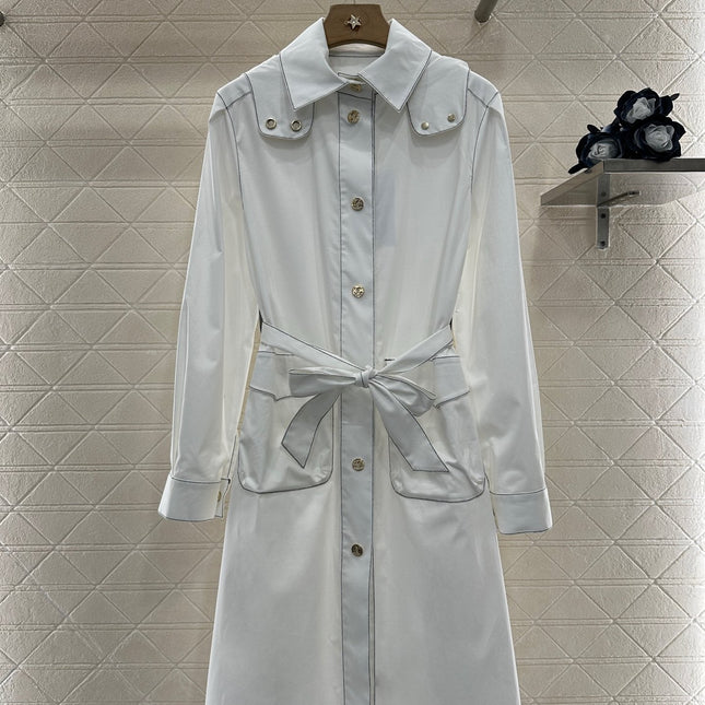 CHANEL 25S BELTED TRENCH COAT 265575