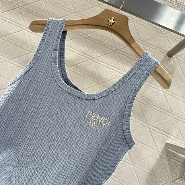 FENDI SLEEVELESS KNIT TOP 272908