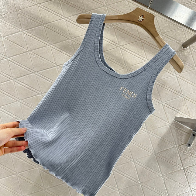FENDI SLEEVELESS KNIT TOP 272908