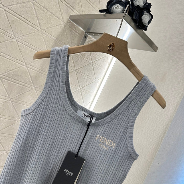 FENDI SLEEVELESS KNIT TOP 272908