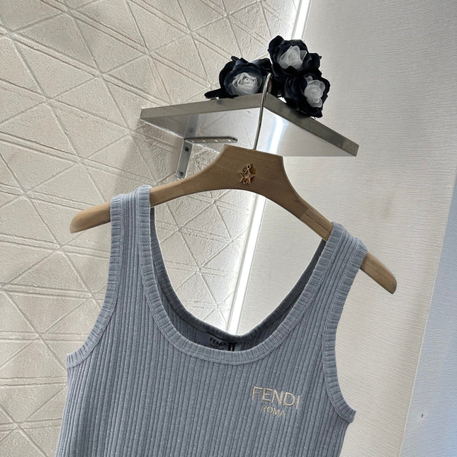 FENDI SLEEVELESS KNIT TOP 272908