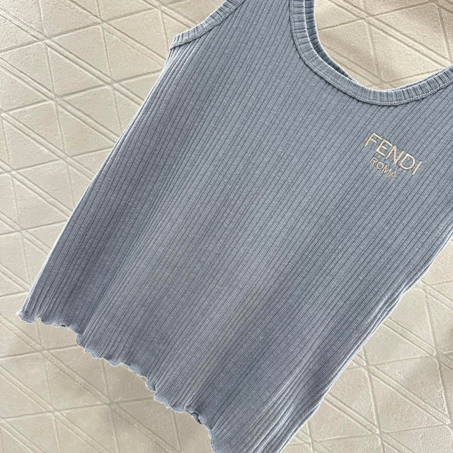 FENDI SLEEVELESS KNIT TOP 272908