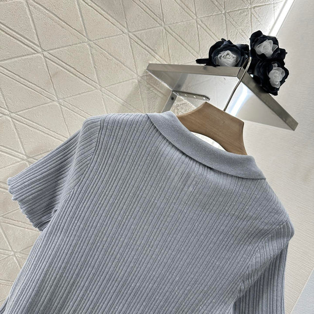 FENDI KNIT SWEATER WITH SHORT LACE SLEEVES 272911