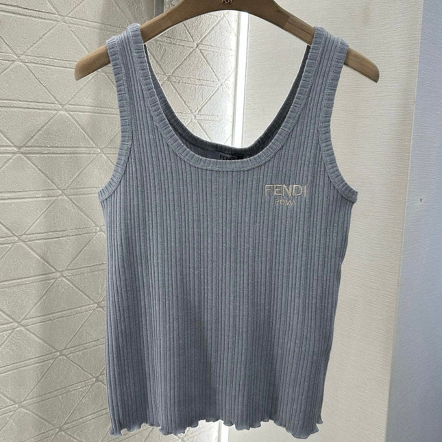 FENDI SLEEVELESS KNIT TOP 272908