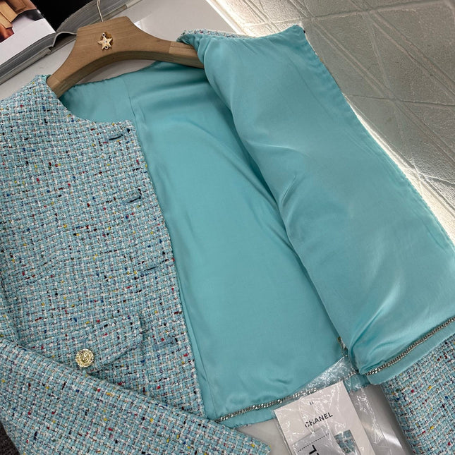 CHANEL MULTICOLOR KNITTED CARDIGAN 276610