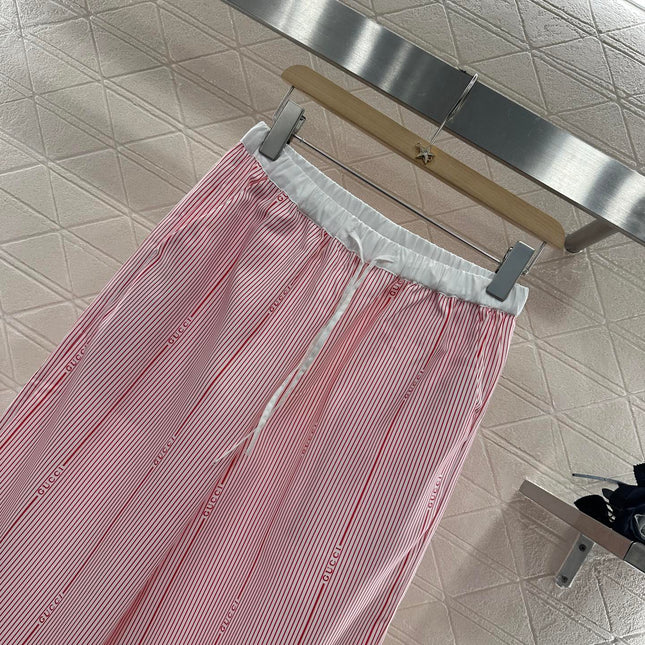 GUCCI STRIPED WIDE-LEG PANTS 276518