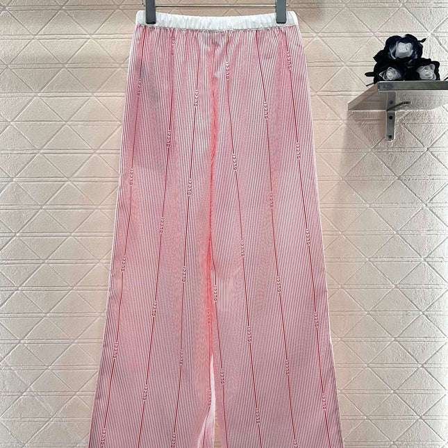 GUCCI STRIPED WIDE-LEG PANTS 276518