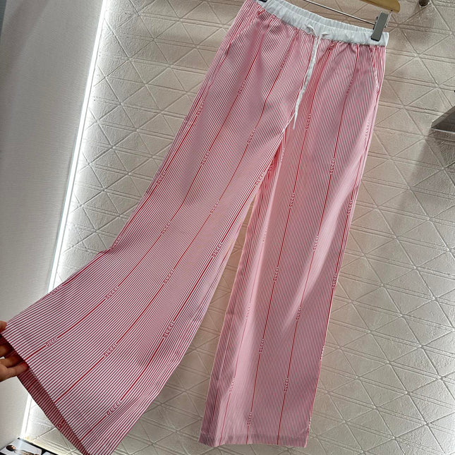GUCCI STRIPED WIDE-LEG PANTS 276518