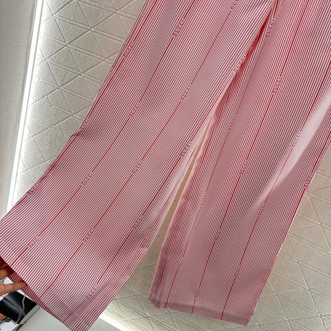 GUCCI STRIPED WIDE-LEG PANTS 276518