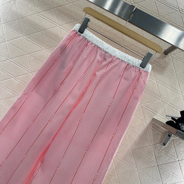 GUCCI STRIPED WIDE-LEG PANTS 276518