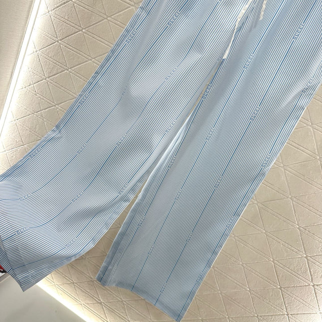GUCCI STRIPED WIDE-LEG PANTS 276516