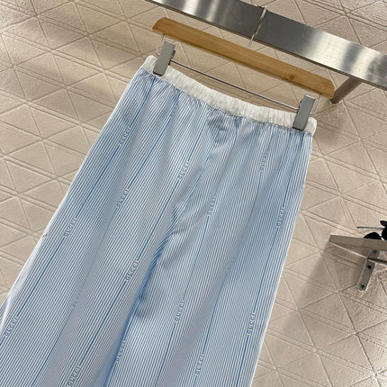 GUCCI STRIPED WIDE-LEG PANTS 276516