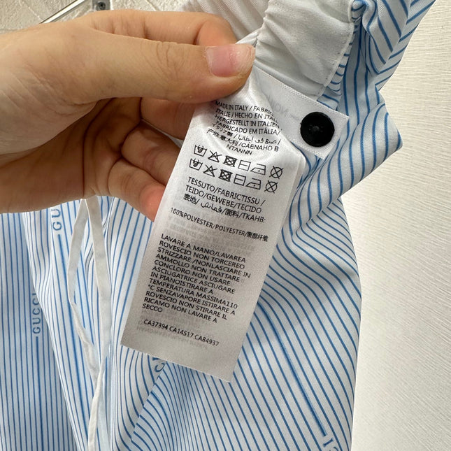 GUCCI STRIPED WIDE-LEG PANTS 276516