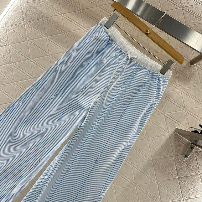 GUCCI STRIPED WIDE-LEG PANTS 276516