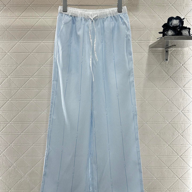 GUCCI STRIPED WIDE-LEG PANTS 276516