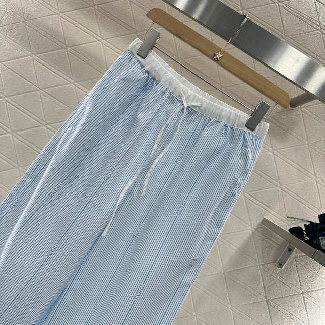 GUCCI STRIPED WIDE-LEG PANTS 276516