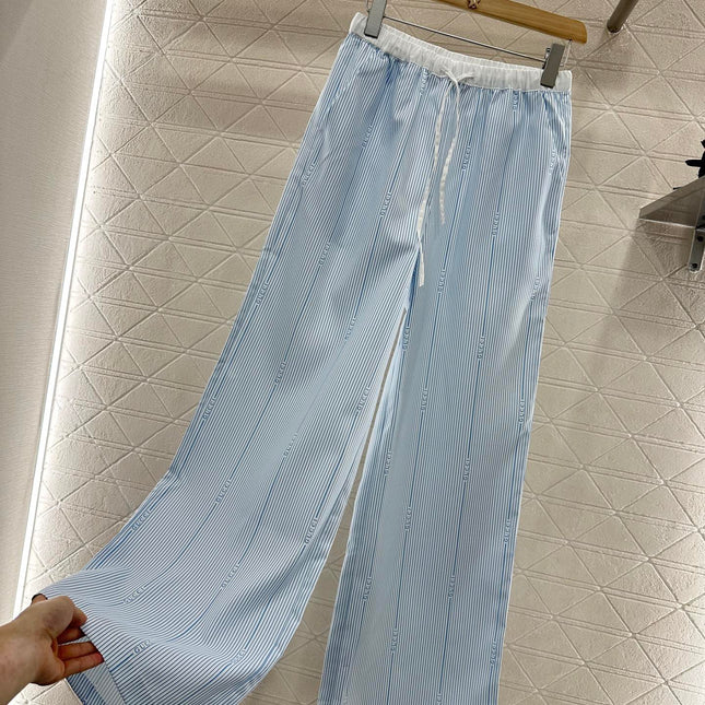 GUCCI STRIPED WIDE-LEG PANTS 276516