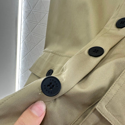 PRADA BELTED OFFICE DRESS WITH POCKETS 276513