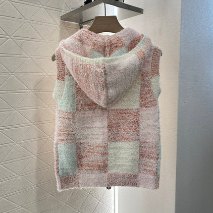CHANEL SLEEVELESS KNIT HOODIE 276508