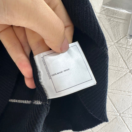 CHANEL FITTED SHORT-SLEEVE KNIT TOP 276496