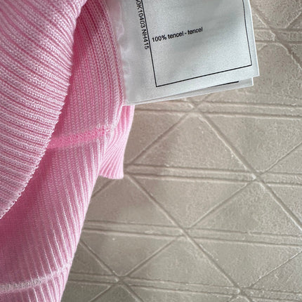 CHANEL FITTED SHORT-SLEEVE KNIT TOP 276498